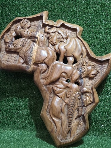 Hand carved african - carved, hardwood