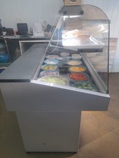 Salad display counter fridge