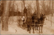 LOGGING, Horse Drawn Sleigh