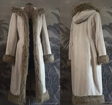 Vintage Faux Sheepskin Suede