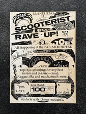 Vintage LLANDUDNO 1991 Scooter Rally FLYER North Wales LAMBRETTA Vespa SX150