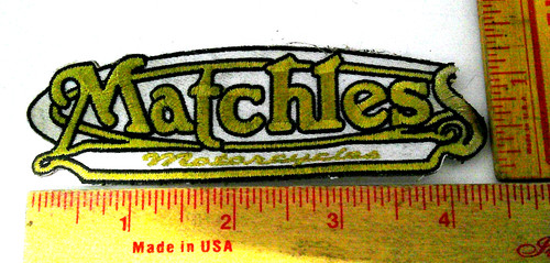 Matchless motorcycle patch