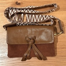 Clarks Womens Willow Mini Tan Combination Cross Body Bag