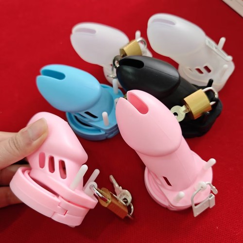 Silicone chastity cage with - silicone,