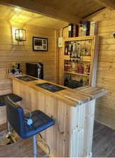 Oak Home Drinks Bar man cave bar, summerhouse bar. 5ft