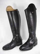 SERGIO GRASSO 12545 SANREMO BLACK LEATHER EQUESTRIAN RIDING BOOTS WOMEN'S 38