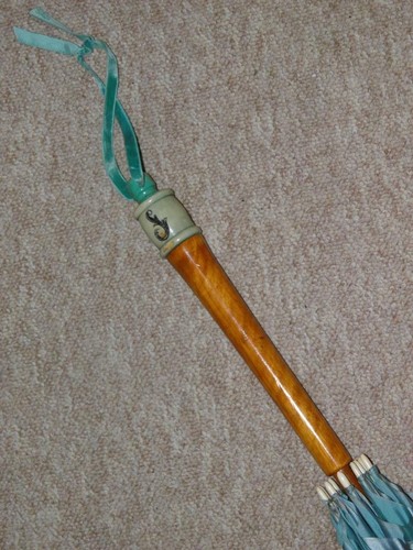 Antique turquoise blue parasol - turquoise,