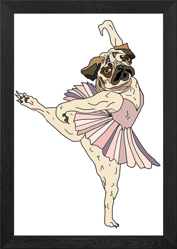 Puppy pug dog dancer - puppy,