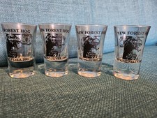X4 Dockgate Motorcycles New Forest Hog 2001 Harley Davidson Group Shot Glasses