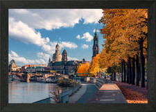 Dresden Riverfront in Autumn