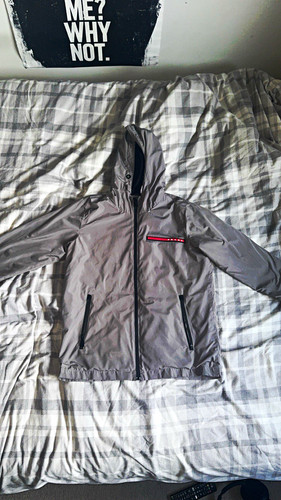 Prada milano grey hooded - grey,