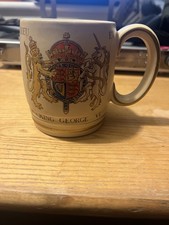 King George VI Coronation Mug May 1937 Vintage Commemorative Collectible
