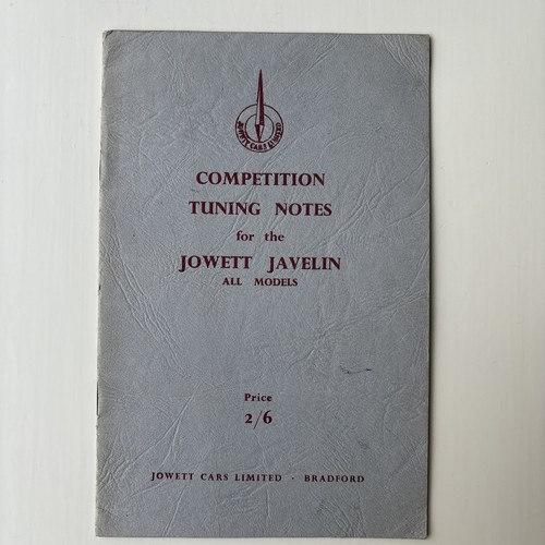 Jowett javelin competition - jowett,