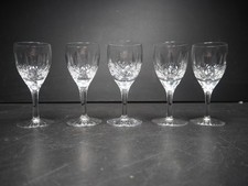 5 x Vintage Stuart Crystal Glencoe Sherry Glasses  12.cm Signed