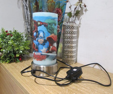 Kids Marvel Avengers Superhero Touch Bedside Bedroom Lamp -3 Settings