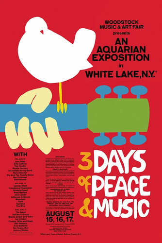 Woodstock red music festival - woodstock,