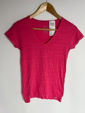 Nike Running T-shirt Miler V-Neck Dri Fit | Ladies | Pink | XS |