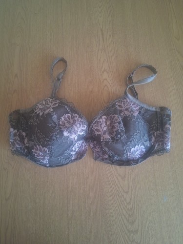 Beige pink janet reger bra - beige,