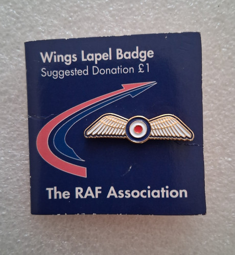 Raf wings lapel pin badge - raf,