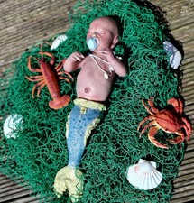 Reborn Mermaid Doll Vinyl Full
