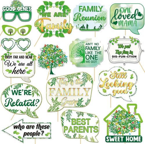 16pcs family reunion photo - family,
