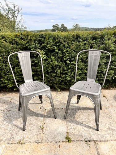 Tolix chairs pair metal - chairs,