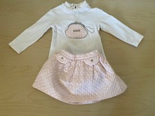 Baby Girl Mayoral Outfit -Skirt And Top Set 12 Months