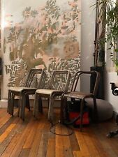9 x Vintage 1950’s French Stacking Cafe/Bar Chairs