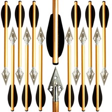 6.3'' Mini Crossbow Bolts Metal 2 Blade Broadheads Pistol Survival Arrow 