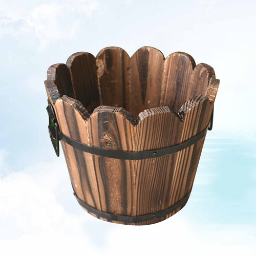 Wood carbonized flower - wood,