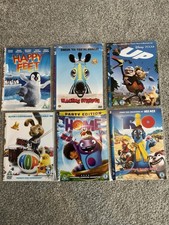 Happy feet/Racing Stripes/Up/Hop/ Home/Rio family DVDs X6