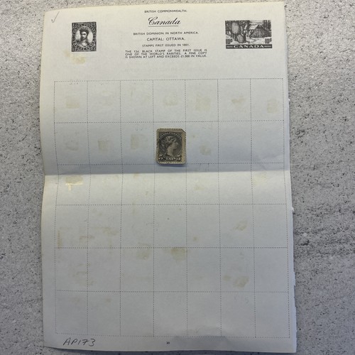 Canada stamp old album - stamp,