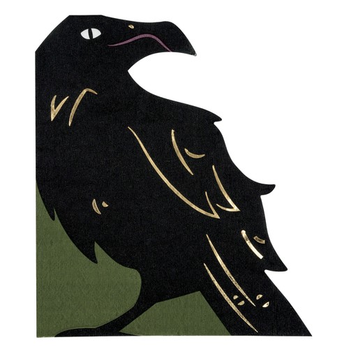 Halloween party napkins - party, black