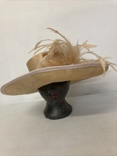 My Hat by Gwyther-Snoxells English Millinery Peach Natural Fibre Occasion Hat