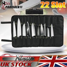 22 Slot Chef Knife Roll Bag