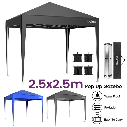 5x2 pop gazebo - 2.5x2.5m, for