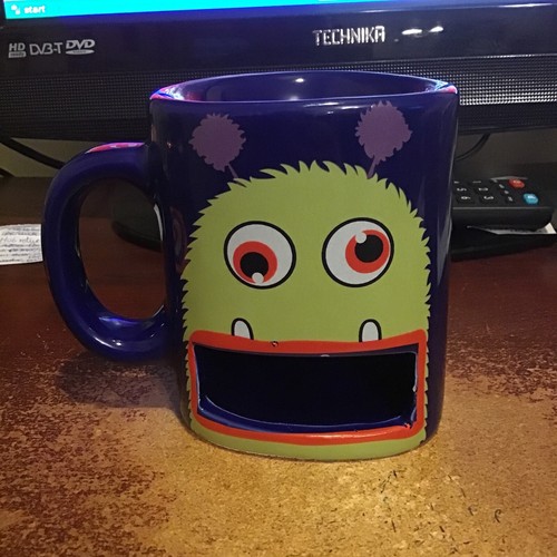 Green monster mug with - mug, biscuit