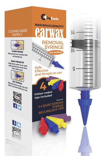 Ear wax removal - ear, syringe