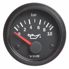 VDO Vision Oil Pressure Electrical Gauge - 0-10bar - 52mm Diameter