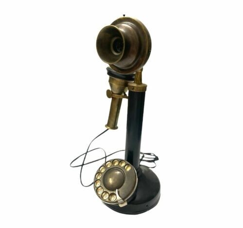 Vintage antique brass candle - vintage,