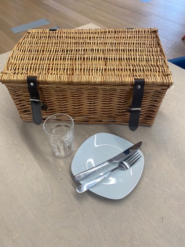 Wicker picnic basket hamper - picnic,