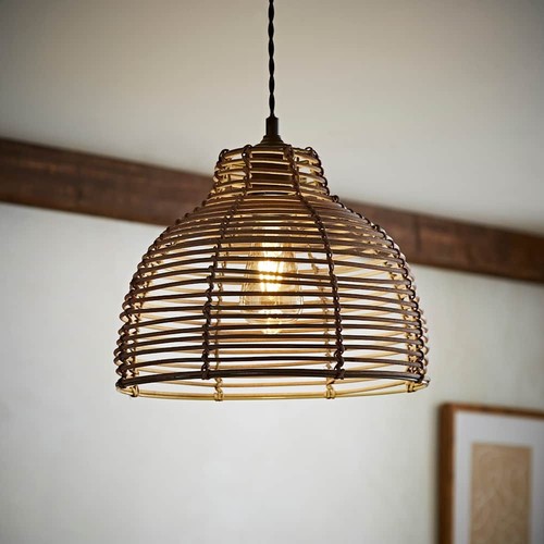 Wicker easy fit lampshade - easy,