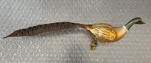 Clip glass pheasant - clip-on,