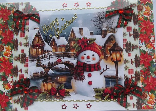 Village snowman hand crafted - hand,
