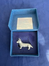Valerie Graham ltd small Hand cast corgi dog sculpture, boxed