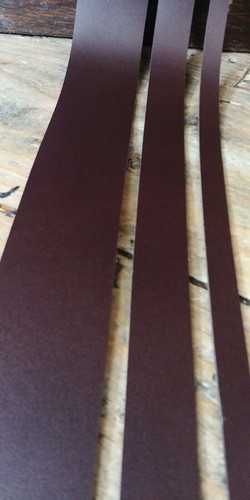 Leather strap chocolate - leather, brown