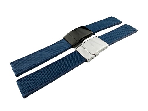 22mm navy rubber canvas - 22mm,