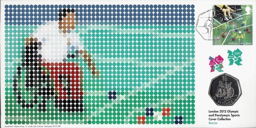 2012 50p coin cover - 2012, olympic