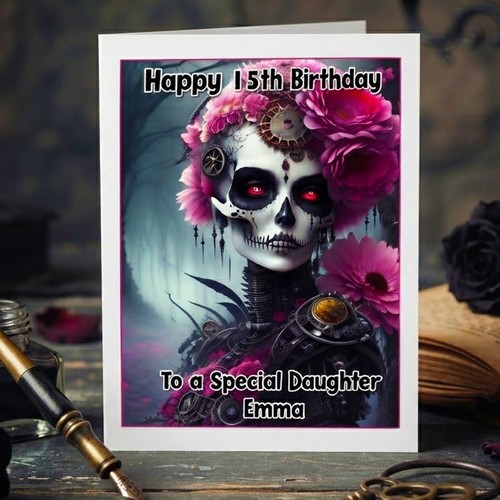 Personalised gothic birthday - gothic,