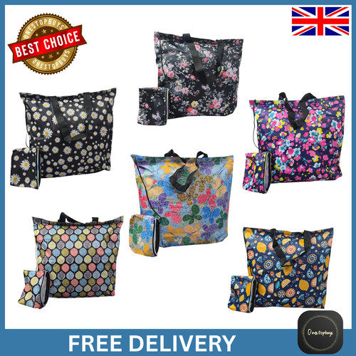 Ladies folding shopper tote - ladies,